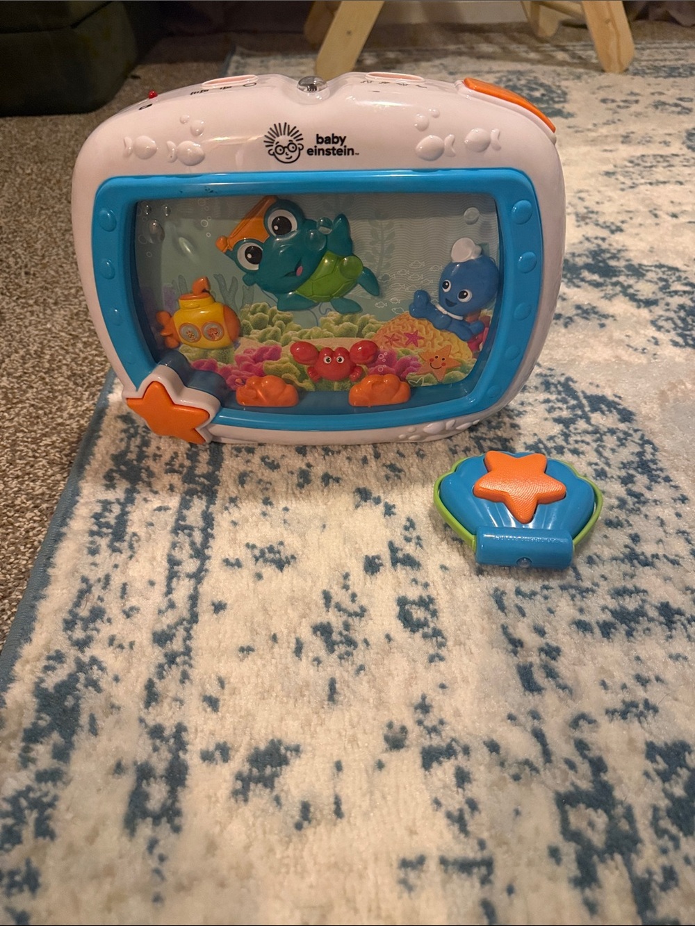 Baby Einstein Ocean Discovery Musical Toy - Blue and Orange